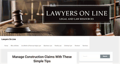 Desktop Screenshot of lawyers-on-line.com