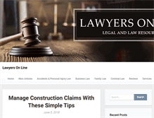 Tablet Screenshot of lawyers-on-line.com